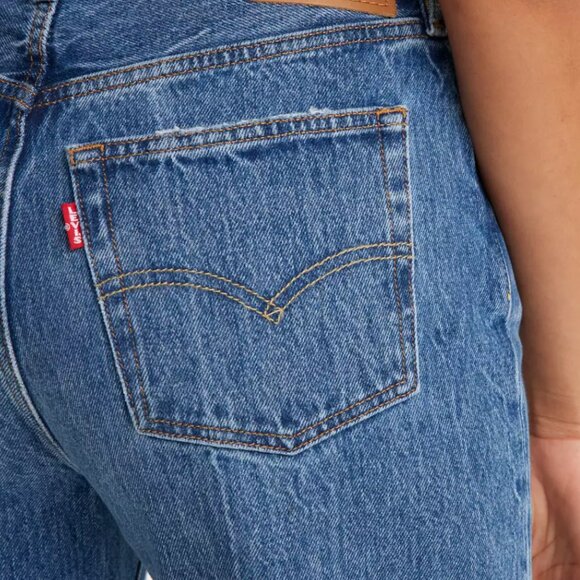 LEVI'S 501 "81 MEDIUM WASH BUTTON FLY STRAIGH LEG JEANS - 27 X 31 - Picture 4 of 12